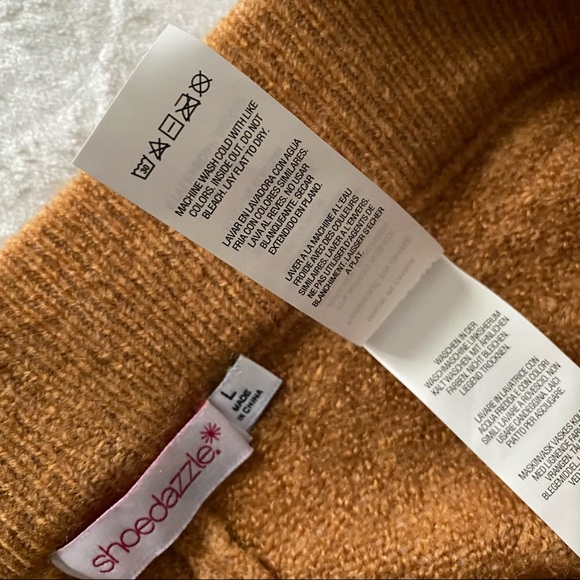 NWT Camel Colored Knit Wide Leg Pants - Picture 12 of 14